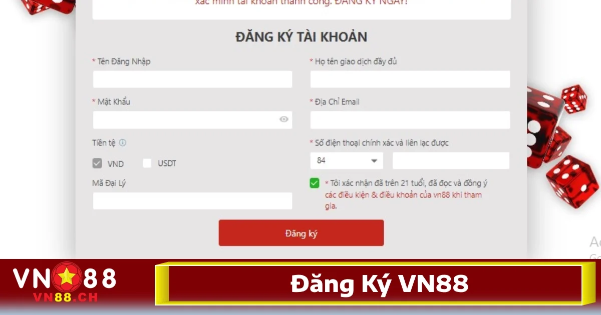 Hướng dẫn VN88 - Cách đăng ký, đăng nhập tài khoản VN88