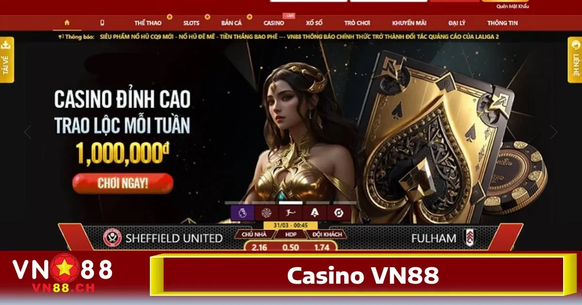VN88 ⭐️ Link Vào VN88.Com Cá Cược Thể Thao, Casino Uy Tín 29 Không khí cá cược hấp dẫn và cực kỳ lôi cuốn tại Casino VN88 chắc chắn sẽ làm kích thích sự hứng thú của người chơi.