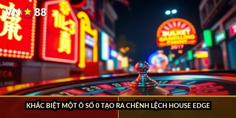 Khác biệt một ô số 0 tạo ra chênh lệch house edge bao nhiêu?