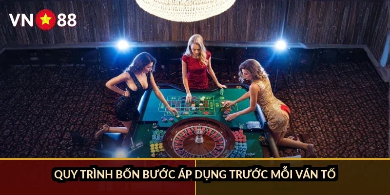 Quy trình bốn bước áp dụng trước mỗi ván tố